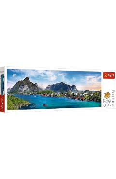 Puzzle 500. Panorama: Arhipelagul norvegian Lofoten