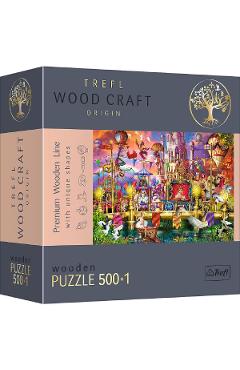 Puzzle 500+1 din lemn. Lumea magica