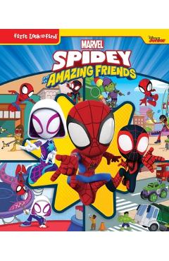 Disney Junior Marvel Spidey and His Amazing Friends: First Look and Find - Pi Kids