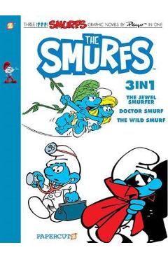 Smurfs 3-In-1 #7: Collecting The Jewel Smurfer, Doctor Smurf, and The Wild Smurf - Peyo