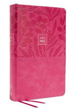 Kjv, Personal Size Large Print Single-Column Reference Bible, Leathersoft, Pink, Red Letter, Comfort Print: Holy Bible, King James Version - Thomas Nelson