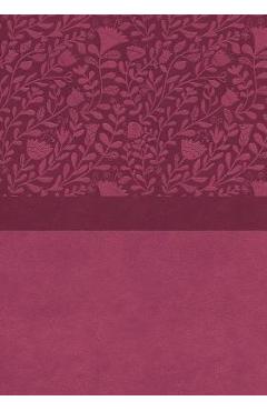 Niv, Super Giant Print Reference Bible, Leathersoft, Pink, Red Letter, Thumb Indexed, Comfort Print - Zondervan