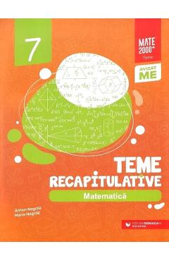 Matematica – Clasa 7 – Teme recapitulative – Anton Negrila, Maria Negrila Anton
