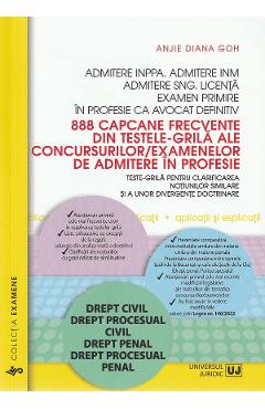 888 capcane frecvente din testele-grila ale concursurilor/examenelor de admitere in profesie - Anjie Diana Goh