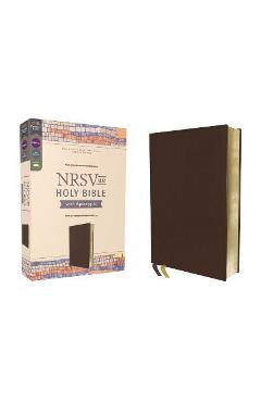 Nrsvue, Holy Bible with Apocrypha, Leathersoft, Brown, Comfort Print - Zondervan