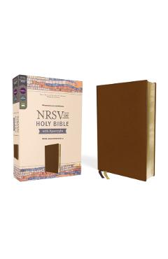 Nrsvue, Holy Bible with Apocrypha, Leathersoft, Brown, Comfort Print - Zondervan