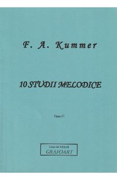 10 studii melodice. Opus 57 pentru violoncel - F. A. Kummer