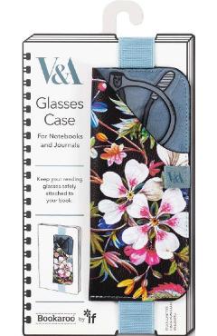 Semn de carte / Etui: Bookaroo. Black Floral