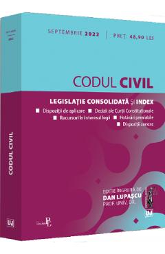 Codul civil Septembrie 2022 - Dan Lupascu