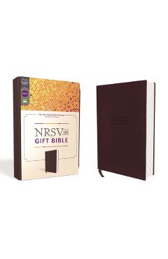 Nrsvue, Gift Bible, Leathersoft, Burgundy, Comfort Print - Zondervan