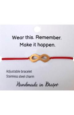 Bratara: Wear this. Remember. Make it happen - Infinit aurie