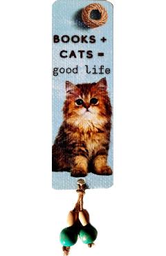 Semn de carte: Pisica. Books + Cats