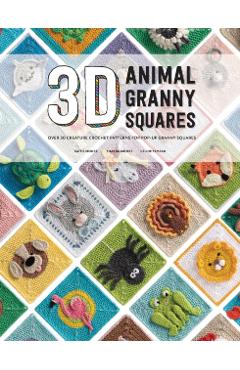 3D Animal Granny Squares: Over 30 Creature Crochet Patterns for Pop-Up Granny Squares - Celine Semaan