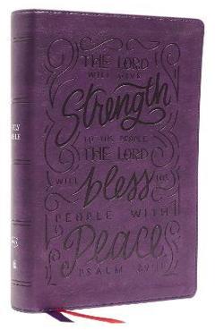 Nkjv, Giant Print Center-Column Reference Bible, Verse Art Cover Collection, Leathersoft, Purple, Red Letter, Comfort Print: Holy Bible, New King Jame - Thomas Nelson