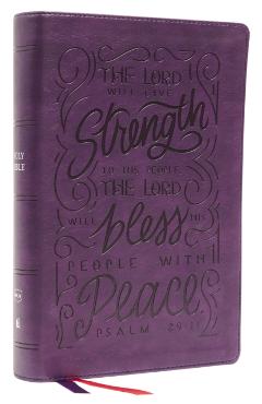 Nkjv, Giant Print Center-Column Reference Bible, Verse Art Cover Collection, Leathersoft, Purple, Red Letter, Comfort Print: Holy Bible, New King Jame - Thomas Nelson