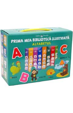 Bebe invata. Prima mea biblioteca ilustrata: Alfaabetul. Cutie 8 carticele Alfaabetul. poza bestsellers.ro