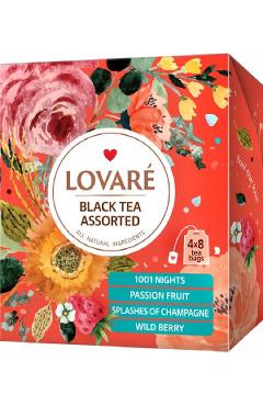 Set ceai: 4 arome x 8 pliculete. Black Tea Assorted
