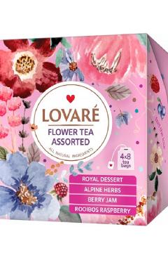 Set ceai: 4 arome x 8 pliculete. Flower Tea