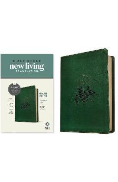 NLT Personal Size Giant Print Bible, Filament Enabled Edition (Leatherlike, Evergreen Mountain ) - Tyndale