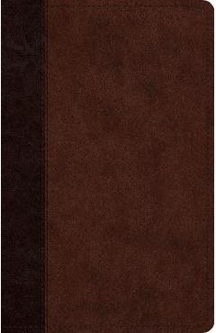 ESV Large Print Thinline Reference Bible (Trutone, Brown/Walnut, Timeless Design) -