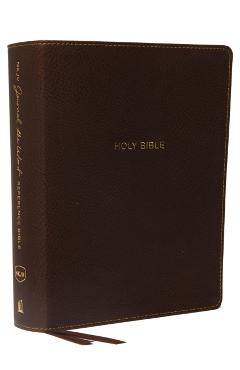 NKJV, Journal the Word Reference Bible, Imitation Leather, Brown, Red Letter Edition, Comfort Print: Let Scripture Explain Scripture. Reflect on What - Thomas Nelson