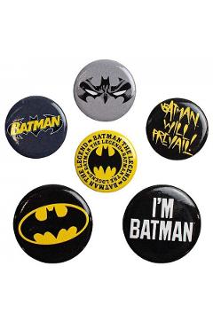 Set 6 insigne: Batman. DC Comics