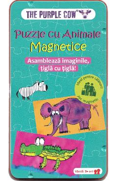 Puzzle cu animale magnetice