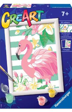 Pictura pe numere: Flamingo
