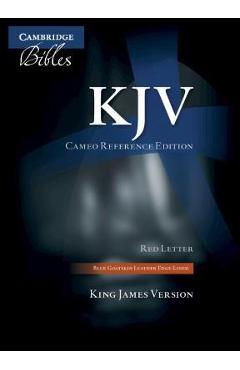 KJV Cameo Reference Edition, Blue Goatskin Leather, Red-Letter Text, Kj456: Xre -