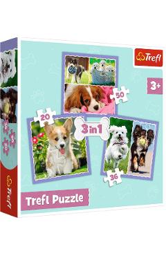 Puzzle 3 in 1. Catelusi adorabili