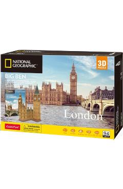 Puzzle 3D + Brosura. Big Ben, Londra