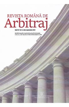 Revista romana de arbitraj. Nr.3 Iulie-Septembrie 2022 libris.ro imagine 2022 cartile.ro