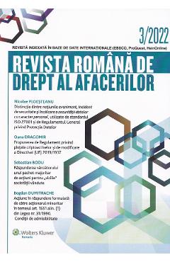 Revista romana de drept al afacerilor Nr.3/2022 afacerilor imagine 2022