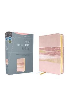 Niv, Thinline Bible, Leathersoft, Pink, Red Letter, Comfort Print - Zondervan