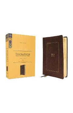 Kjv, Thompson Chain-Reference Bible, Large Print, Leathersoft, Brown, Red Letter, Comfort Print - Frank Charles Thompson
