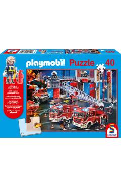 Puzzle 40. Pompieri + figurina