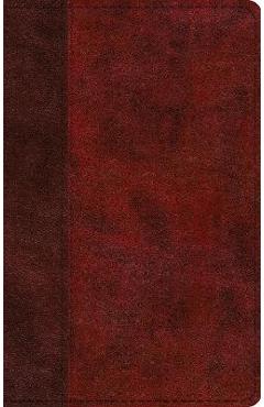 ESV Large Print Thinline Bible (Trutone, Burgundy/Red, Timeless Design) -