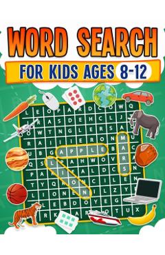 Word Search for Kids Ages 8-12 100 Fun Word Search Puzzles Kids Activity Book Large Print Paperback - Rr Publishing