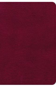 NASB Large Print Compact Reference Bible, Burgundy Leathertouch - Holman Bible Publishers