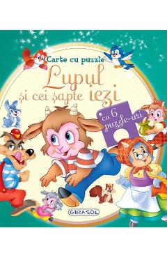 Carte cu puzzle. Lupul si cei sapte iezi - GIRASOL