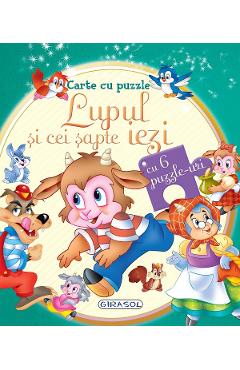 Carte cu puzzle. Lupul si cei sapte iezi