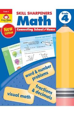 Skill Sharpeners: Math, Grade 4 Workbook - Evan-moor Corporation