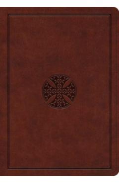 ESV Journaling Bible, Interleaved Edition (Trutone, Mahogany, Mosaic Cross Design) -