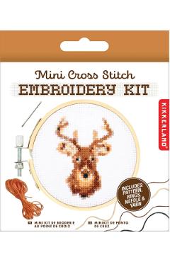 Mini kit de brodat: Ren
