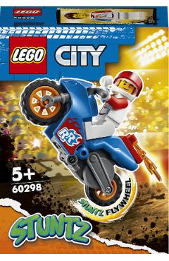 Lego City. Stuntz. Motocicleta de cascadorie racheta