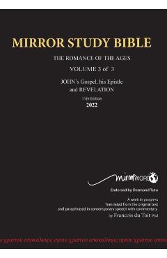 11th Edition MIRROR STUDY BIBLE VOLUME 3 of 3 John's Writings; Gospel; Epistle & Apocalypse - Francois Du Toit