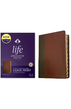 NKJV Life Application Study Bible, Third Edition, Large Print (Red Letter, Leatherlike, Brown/Mahogany, Indexed) - Tyndale - Imagine 1