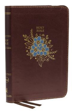 NKJV, Thinline Bible, Compact, Imitation Leather, Burgundy, Red Letter Edition - Thomas Nelson