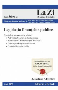 Legislatia finantelor publice Act. 5 decembrie 2022