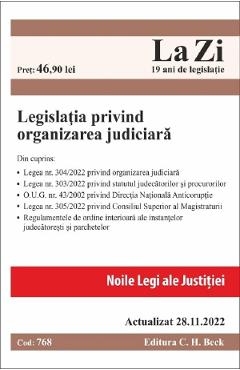 Legislatia privind organizarea judiciara Act. 28 noiembrie 2022 2022